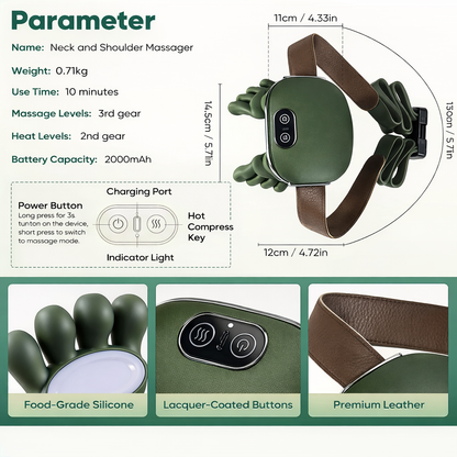 PrimeLuxe™ Neck & Shoulder Massager Pro