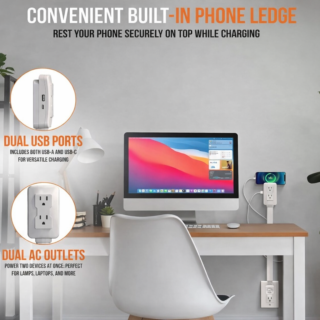 Adjustable Power Outlet Extender (US Plug)