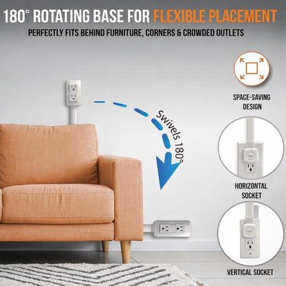 Adjustable Power Outlet Extender (US Plug)