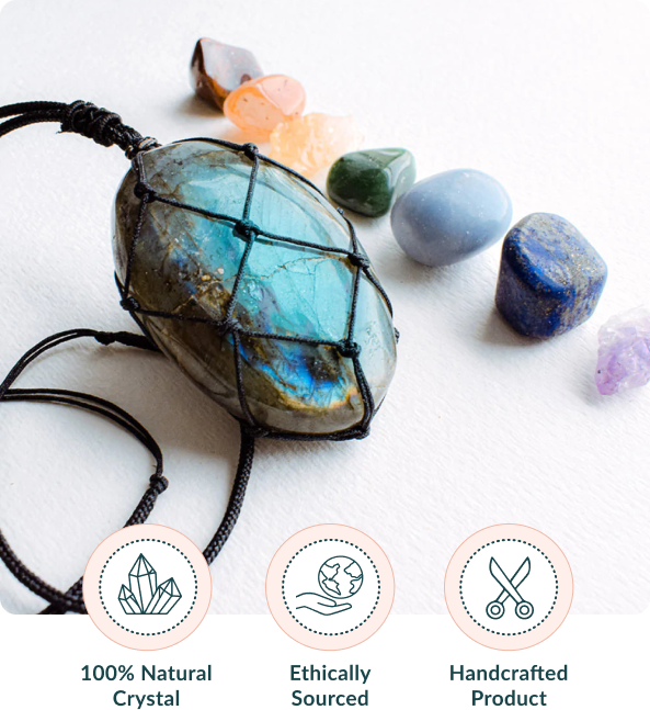 PrimeLuxe™ Dragon Heart Labradorite Necklace