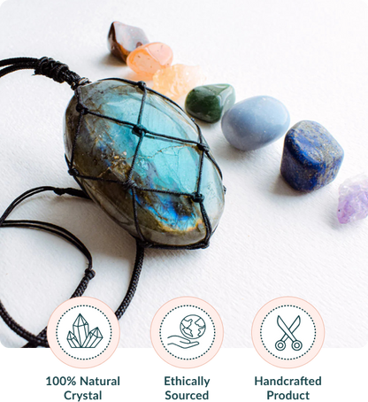 PrimeLuxe™ Dragon Heart Labradorite Necklace